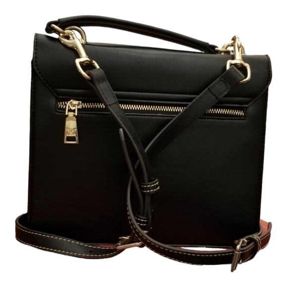 Badgley Mischka Black Leather Bag Sz Medium NWOT - Picture 4 of 10